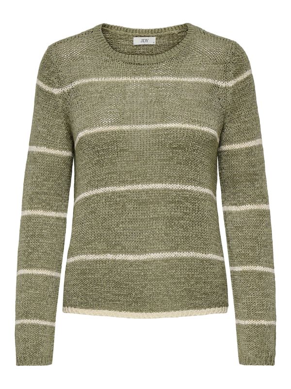 JDY JDY Pulover 'JDYMORE'  bež / maslinasta