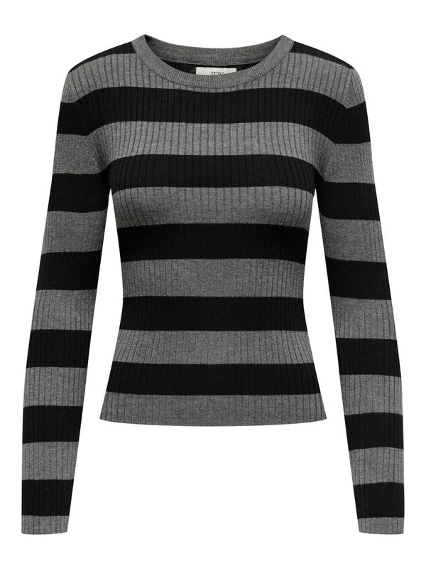 JDY JDY Pulover 'JDYPLUM'  tamo siva / crna