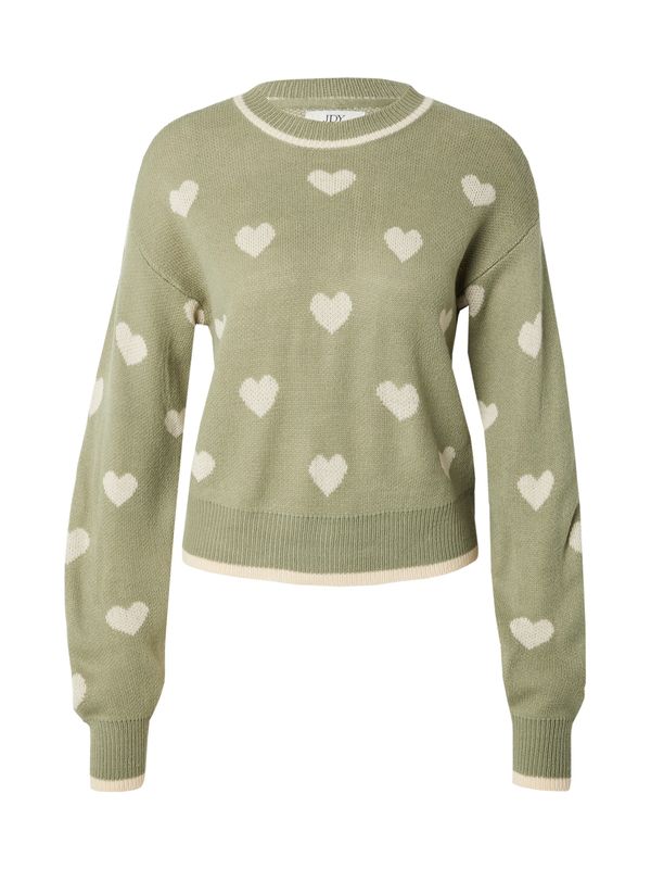 JDY JDY Pulover 'JDYROMANCE'  boja pijeska / zelena