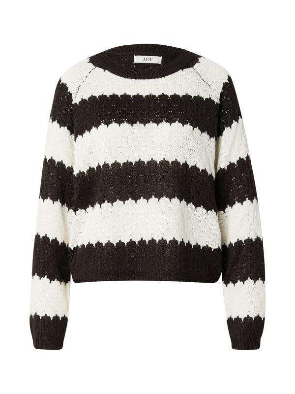 JDY JDY Pulover 'JDYSUN MINNA'  crna / bijela