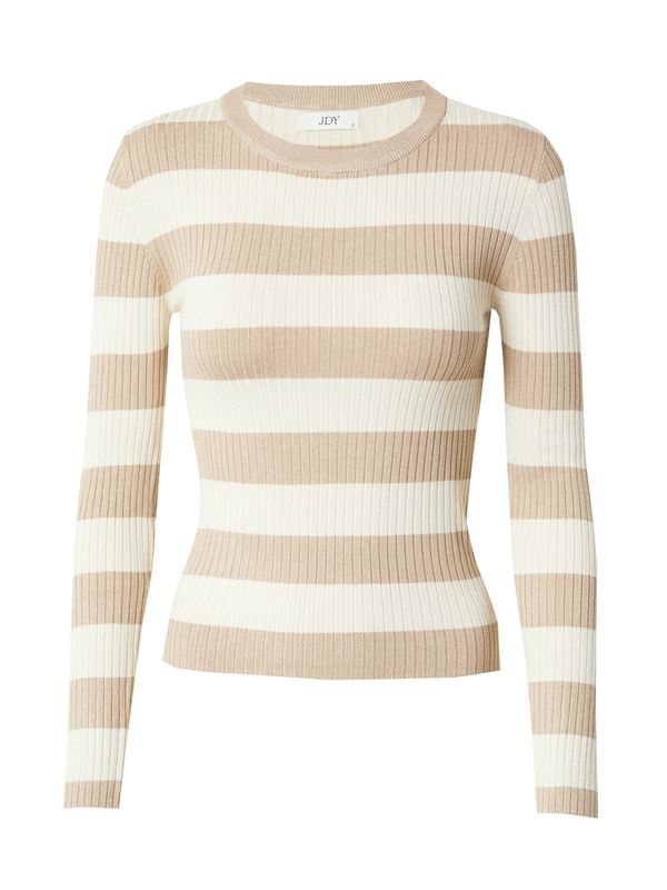 JDY JDY Pulover 'PLUM'  bež / tamno bež