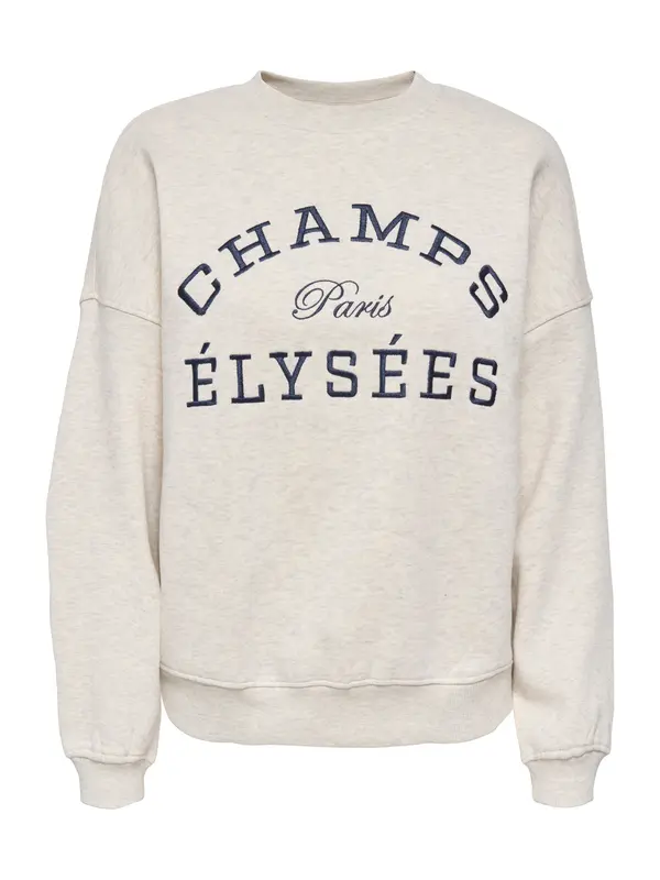 JDY JDY Sweater majica 'JDYMESA'  bež melange / tamno plava