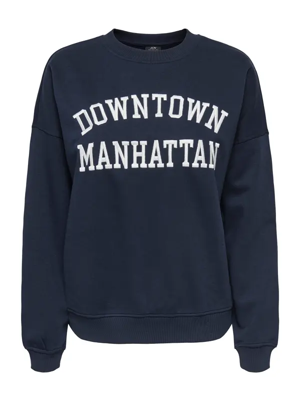 JDY JDY Sweater majica 'JDYMESA'  noćno plava / bijela