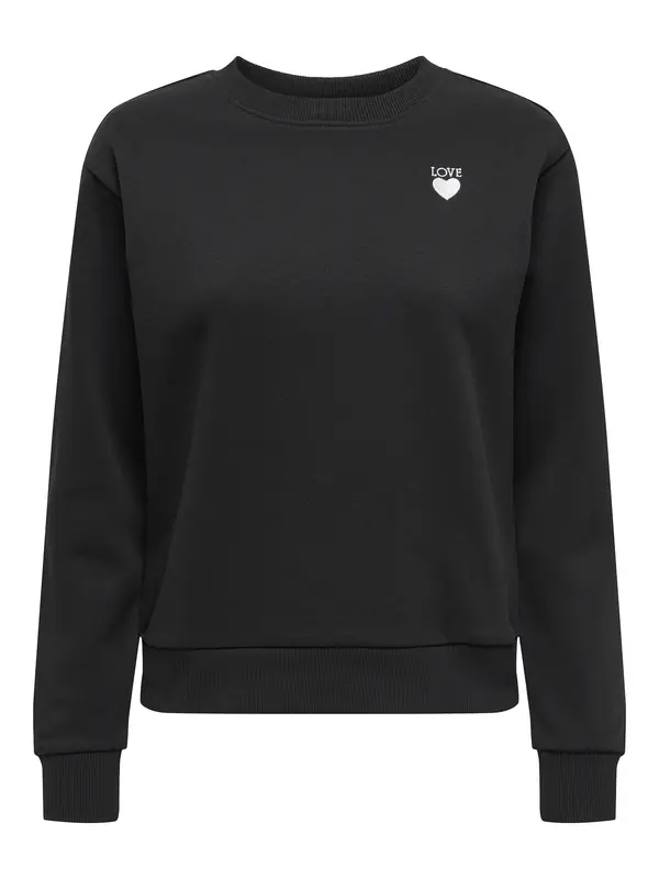 JDY JDY Sweater majica 'JDYPARIS'  crna / bijela