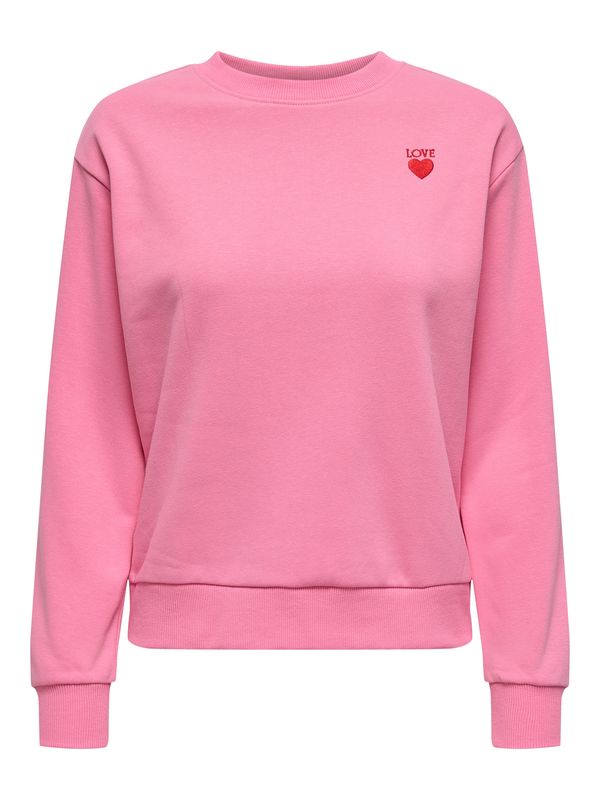 JDY JDY Sweater majica 'JDYPARIS'  svijetloroza / crvena