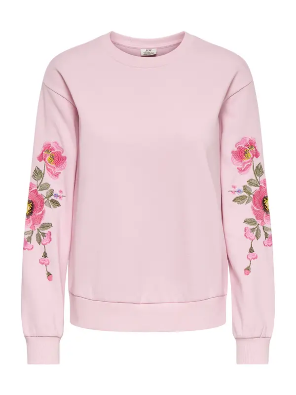 JDY JDY Sweater majica 'JDYPARIS'  žuta / maslinasta / roza / svijetloroza