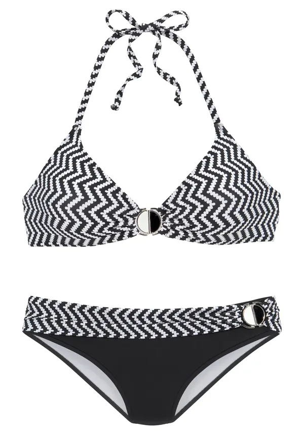 JETTE JETTE Bikini  crna / bijela