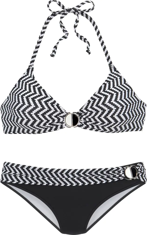 JETTE JETTE Bikini  crna / bijela