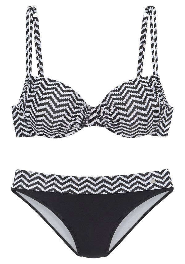 JETTE JETTE Bikini  crna / bijela