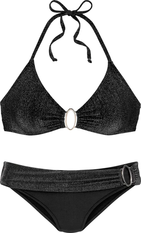 JETTE JETTE Bikini  crna / srebro