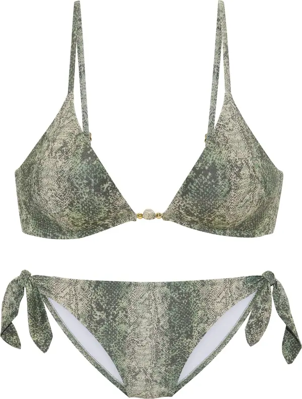 JETTE JETTE Bikini  kaki / maslinasta / svijetlozelena