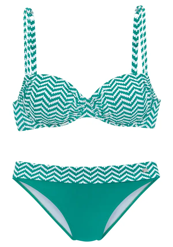 JETTE JETTE Bikini  siva / bijela