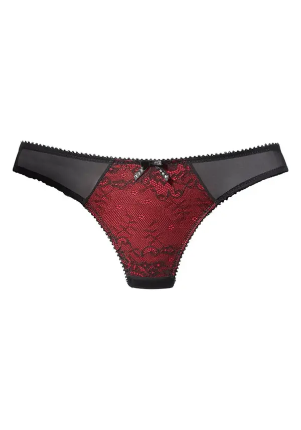 JETTE JETTE Tanga gaćice  crvena / crna
