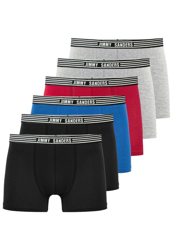 Jimmy Sanders Jimmy Sanders Bokserice  plava / siva / krvavo crvena / crna / bijela