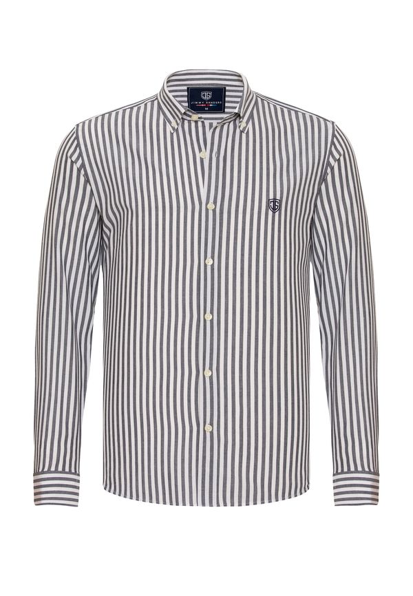 Jimmy Sanders Jimmy Sanders Košulja  siva / bijela