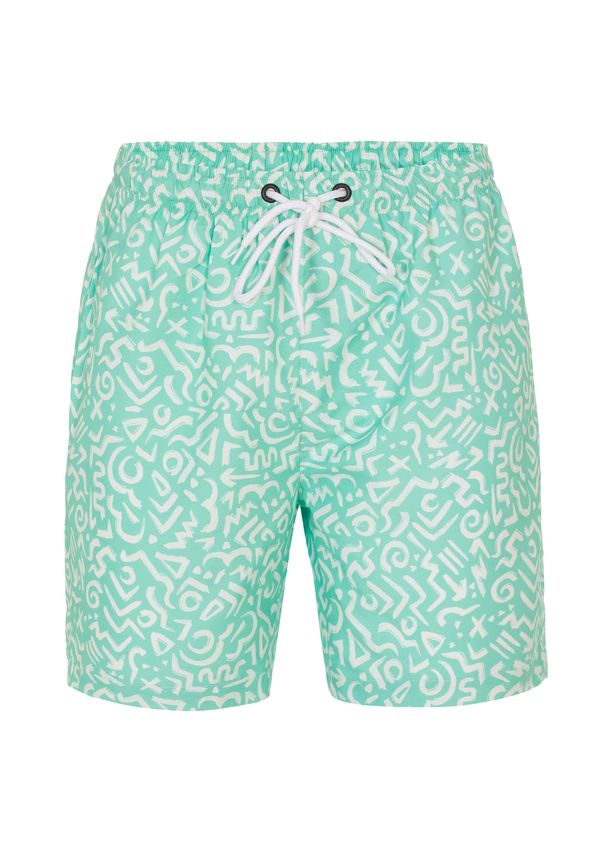 Jimmy Sanders Jimmy Sanders Kupaće hlače  zelena / bijela