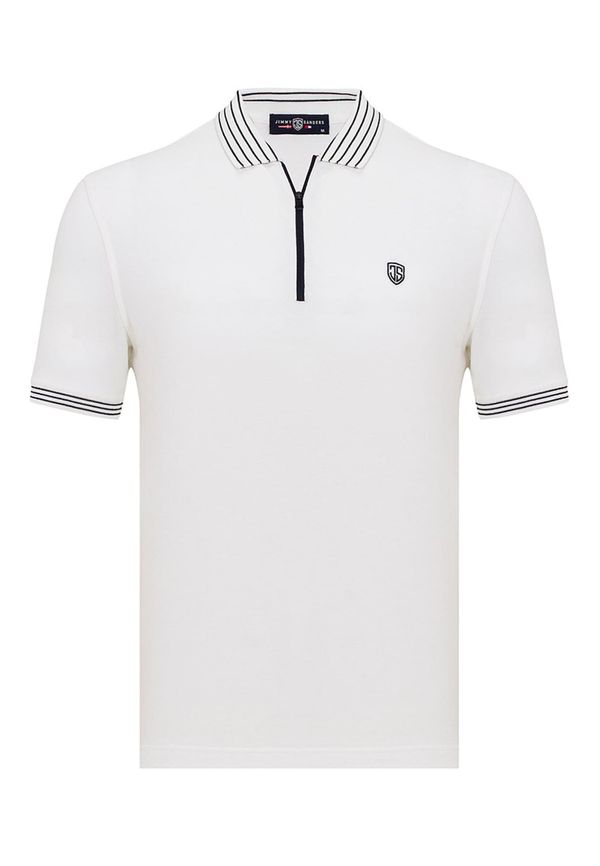 Jimmy Sanders Jimmy Sanders Majica  crna / bijela