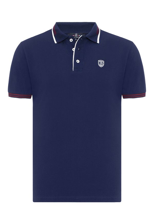 Jimmy Sanders Jimmy Sanders Majica  mornarsko plava / bijela