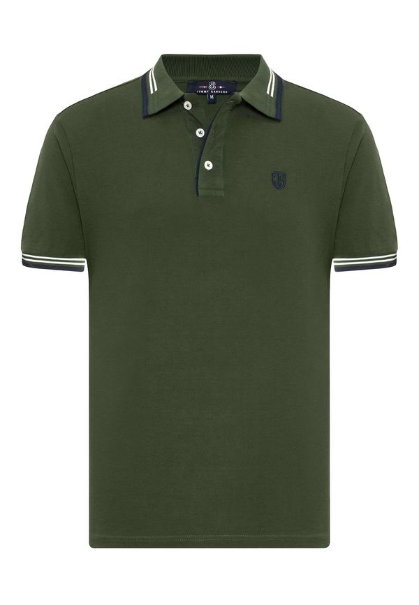 Jimmy Sanders Jimmy Sanders Majica  morsko plava / tamno zelena / bijela