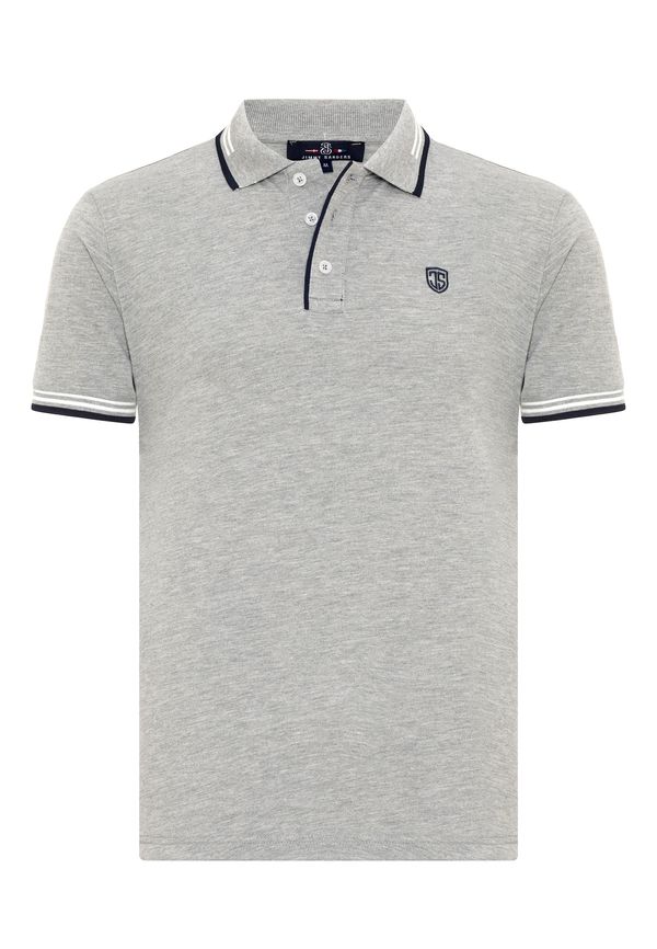 Jimmy Sanders Jimmy Sanders Majica  siva melange / crna / bijela