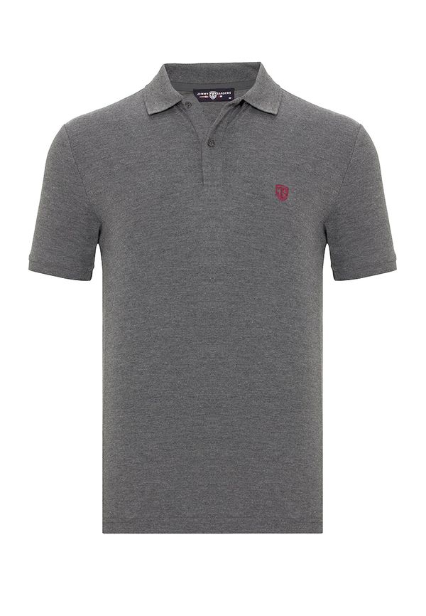 Jimmy Sanders Jimmy Sanders Majica  tamo siva / magenta