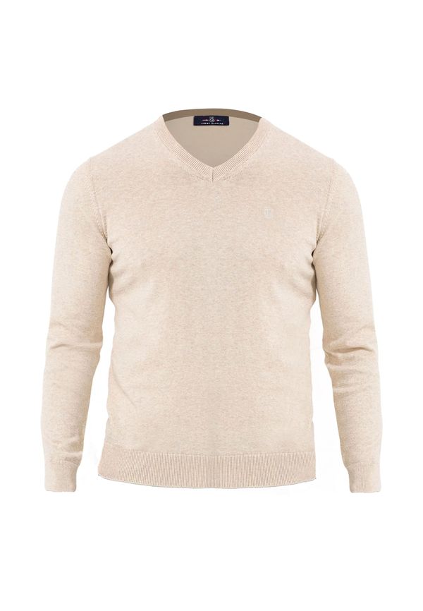 Jimmy Sanders Jimmy Sanders Pulover  bež / bijela