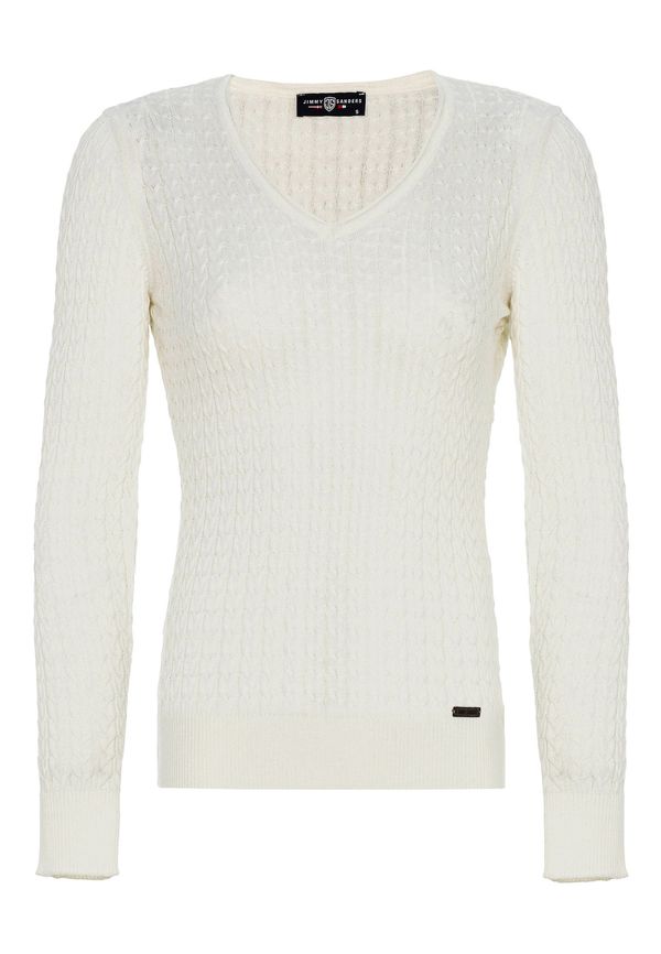 Jimmy Sanders Jimmy Sanders Pulover  ecru/prljavo bijela