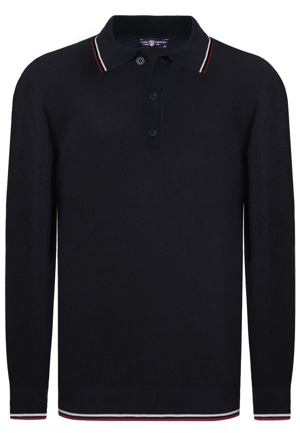 Jimmy Sanders Jimmy Sanders Pulover  mornarsko plava / crvena / bijela