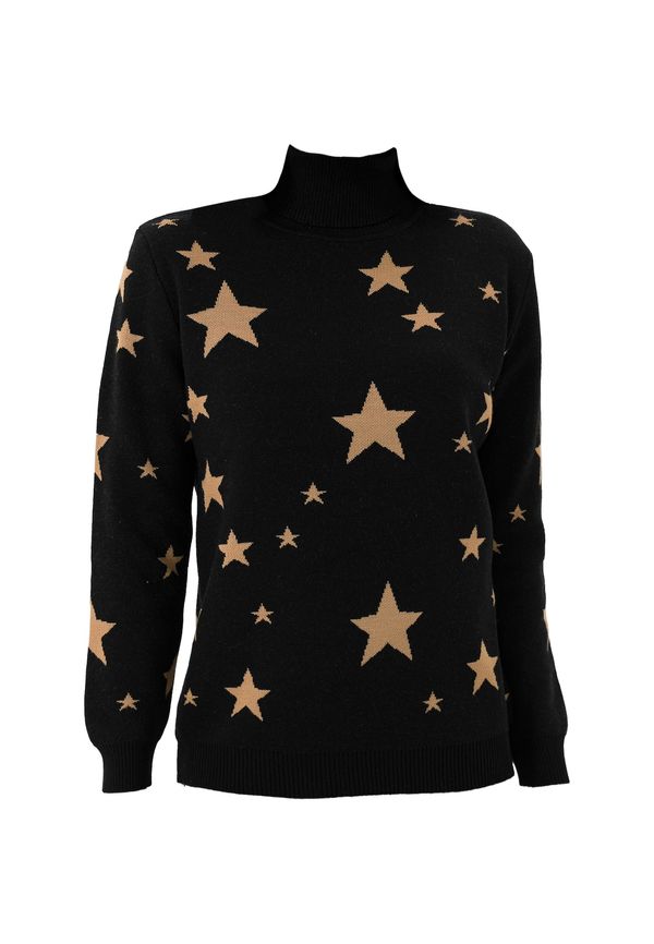 Jimmy Sanders Jimmy Sanders Pulover  smeđa / crna