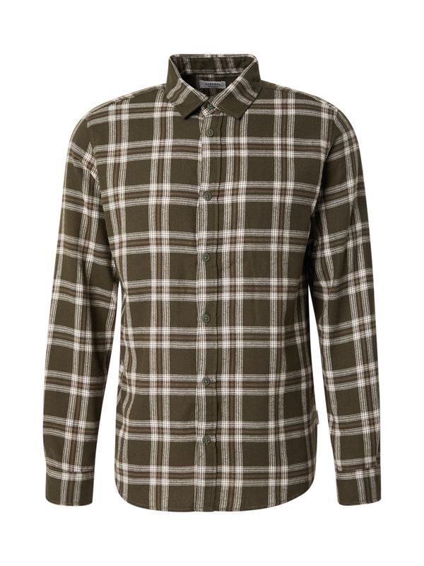 JJ Rebel JJ Rebel Košulja 'JREBCHASE'  svijetlosmeđa / kraljevski zelena / prljavo bijela