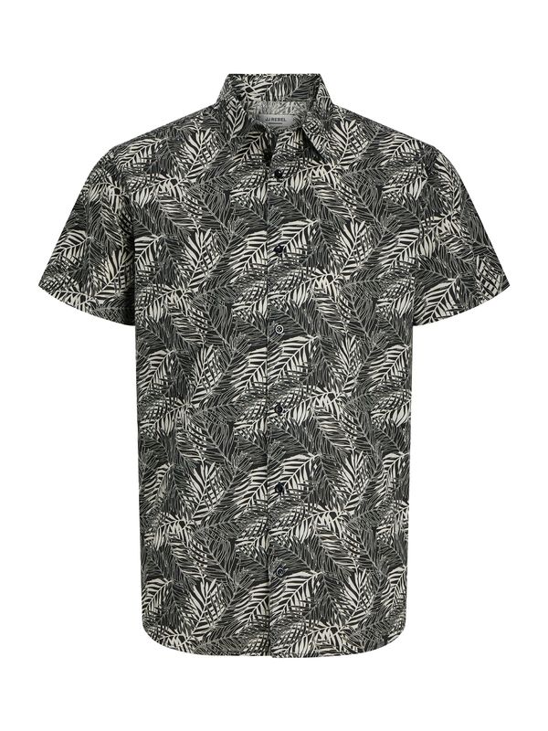 JJ Rebel JJ Rebel Košulja 'JREBVERDANT'  crna / prljavo bijela