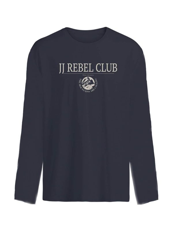 JJ Rebel JJ Rebel Majica 'JREBANDREW'  noćno plava / svijetlosiva