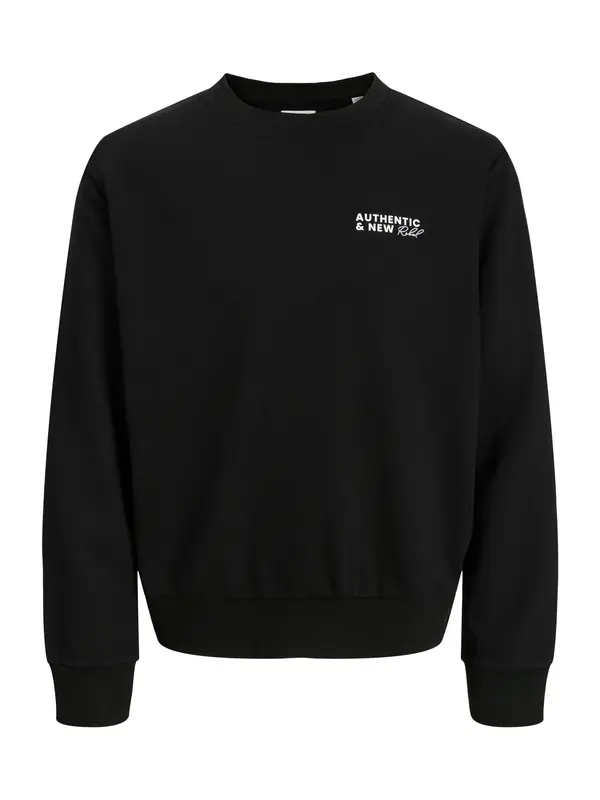 JJ Rebel JJ Rebel Sweater majica 'JREBHAYDEN'  crna / bijela