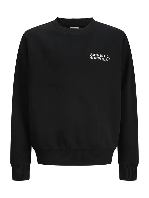 JJ Rebel JJ Rebel Sweater majica 'JREBHAYDEN'  crna / bijela