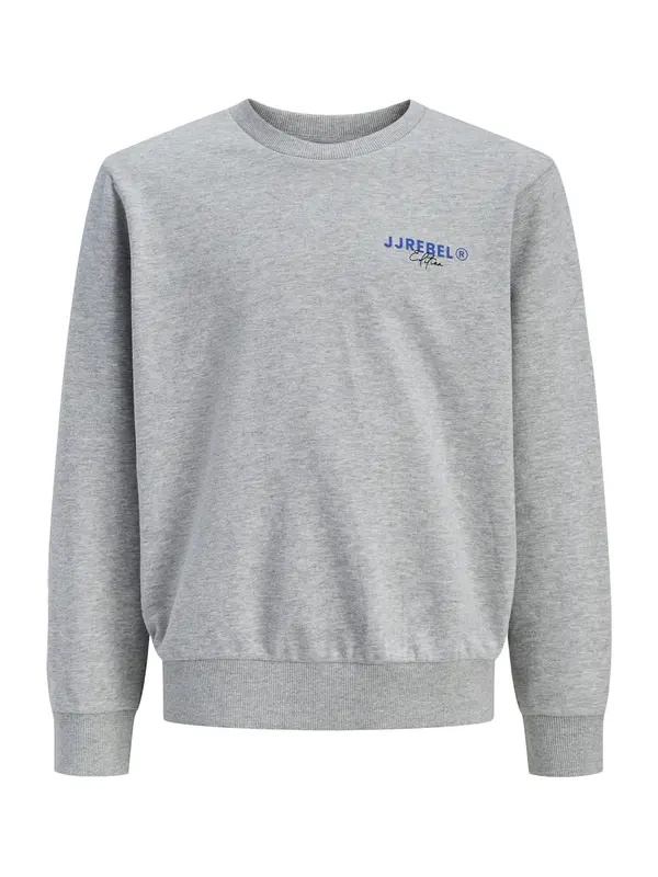 JJ Rebel JJ Rebel Sweater majica 'JREBhayden'  plava / siva melange / crna