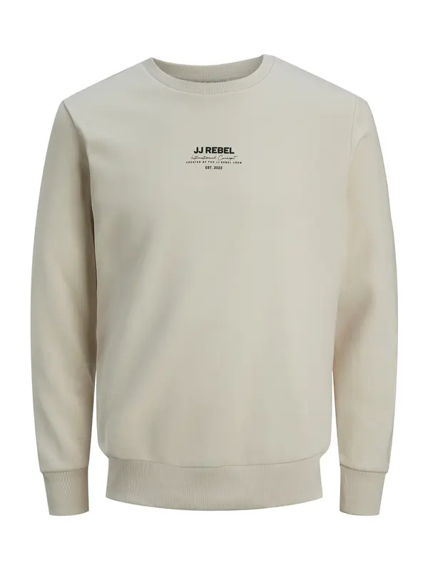 JJ Rebel JJ Rebel Sweater majica 'JREBLINO'  bež / crna