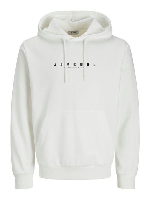 JJ Rebel JJ Rebel Sweater majica 'JREBROCKY'  crna / bijela