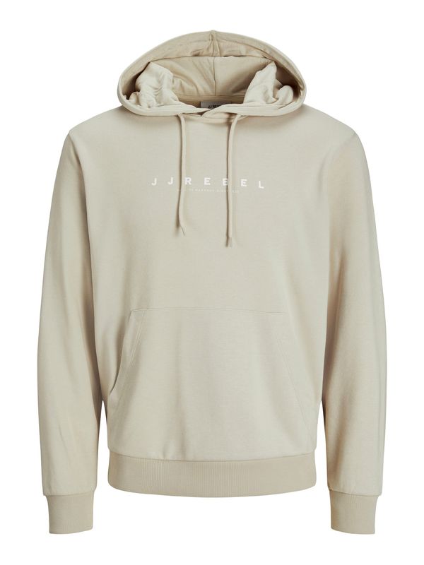 JJ Rebel JJ Rebel Sweater majica 'JREBROCKY'  ecru/prljavo bijela / bijela