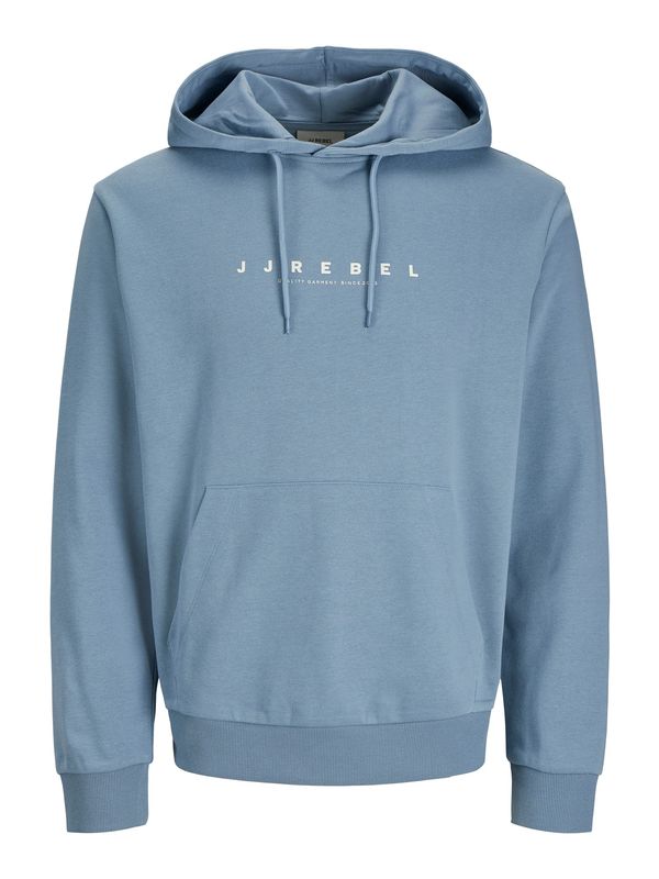 JJ Rebel JJ Rebel Sweater majica 'JREBROCKY'  safirno plava / bijela