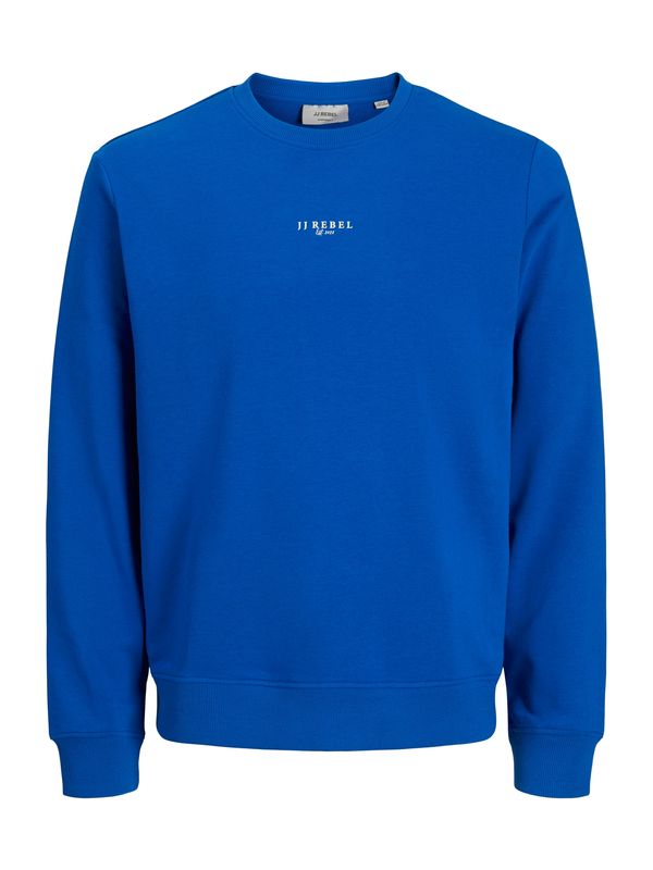JJ Rebel JJ Rebel Sweater majica 'JREBRUBEN'  kobalt plava / bijela
