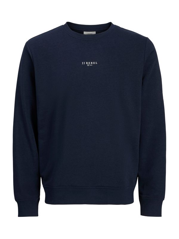 JJ Rebel JJ Rebel Sweater majica 'JREBRUBEN'  noćno plava / bijela