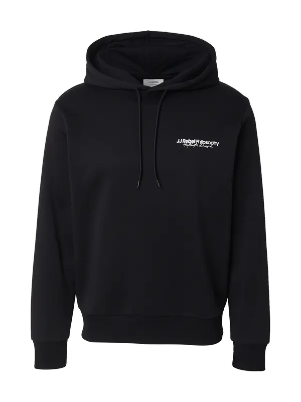 JJ Rebel JJ Rebel Sweater majica 'JREBZACK'  crna / bijela