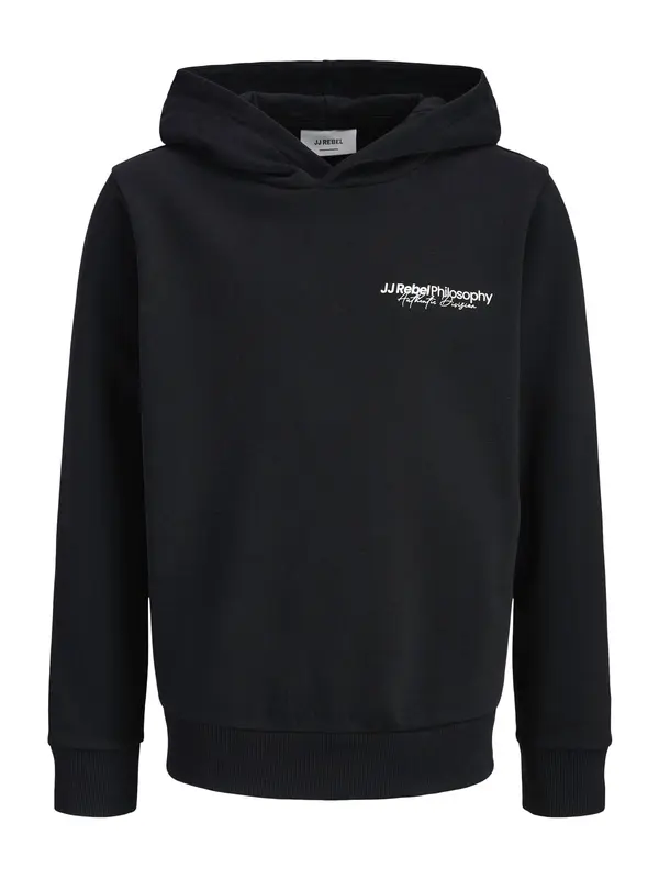 JJ Rebel JJ Rebel Sweater majica 'JREBZACK'  crna / bijela