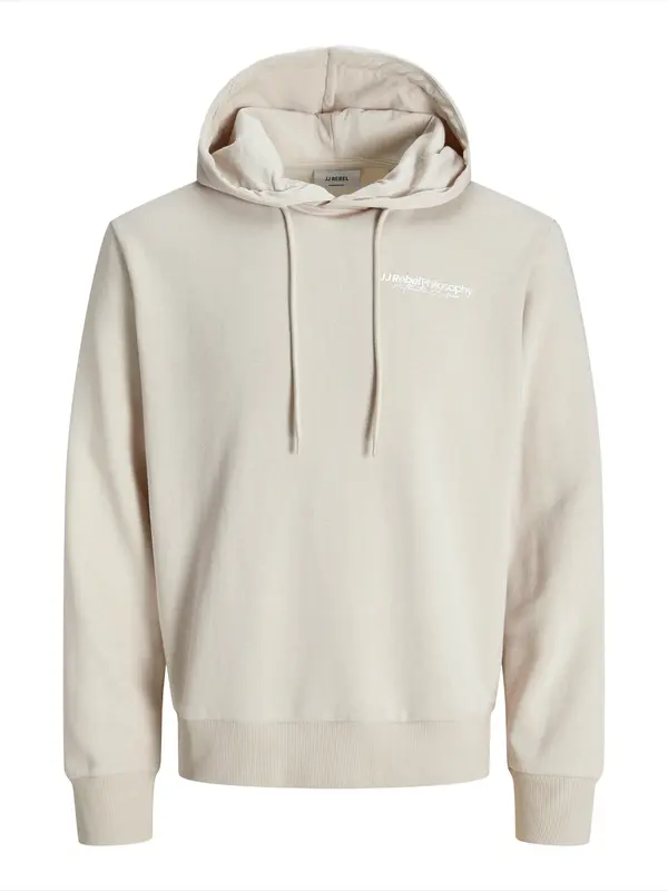 JJ Rebel JJ Rebel Sweater majica 'JREBZACK'  ecru/prljavo bijela / bijela