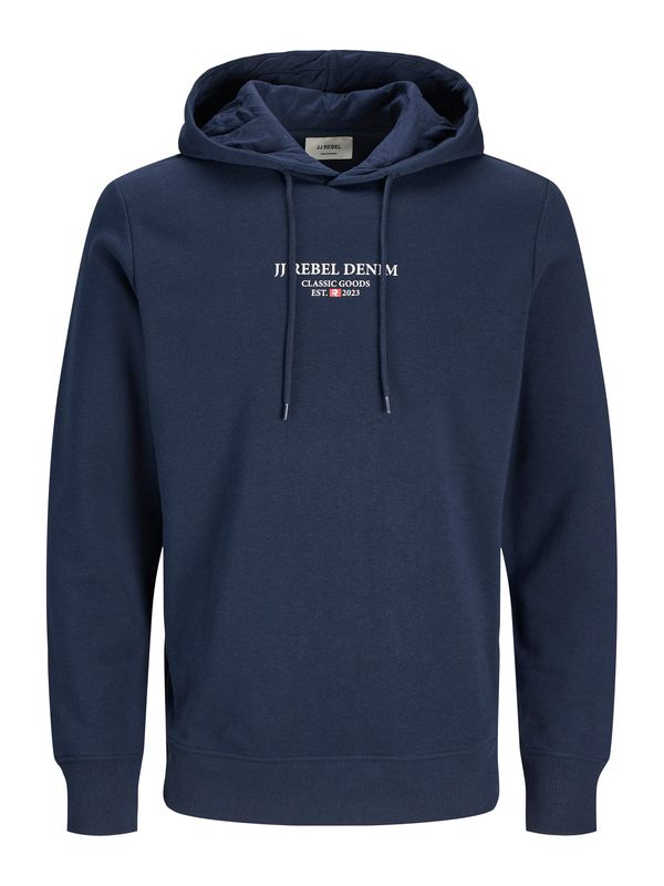 JJ Rebel JJ Rebel Sweater majica  noćno plava / bijela