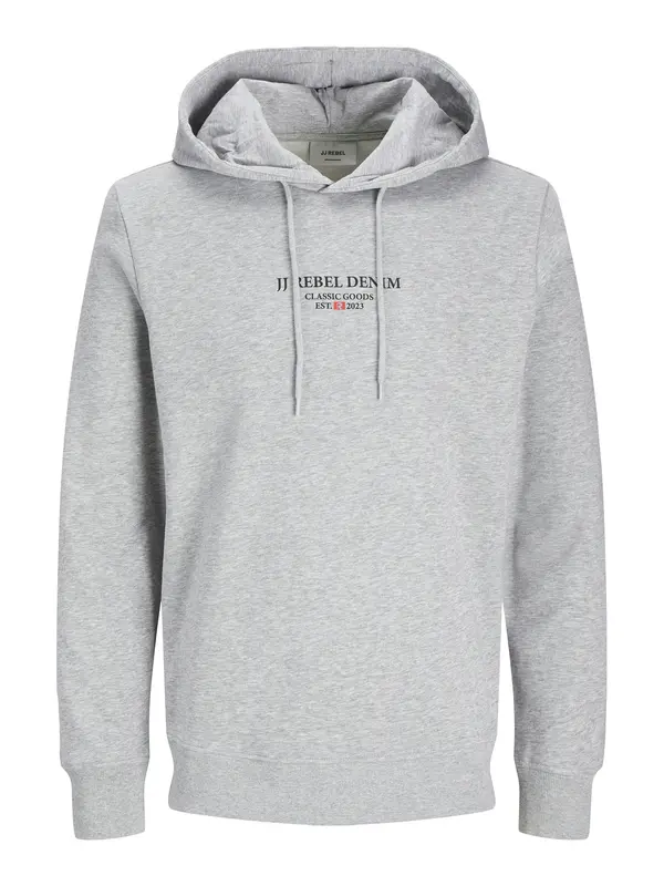 JJ Rebel JJ Rebel Sweater majica  svijetlosiva / crna