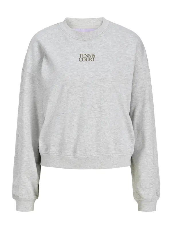 JJXX JJXX Sweater majica 'JXGia'  opal / limun žuta / tamo siva / siva melange