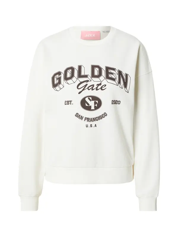 JJXX JJXX Sweater majica 'JXMERLE'  boja pijeska / čokolada