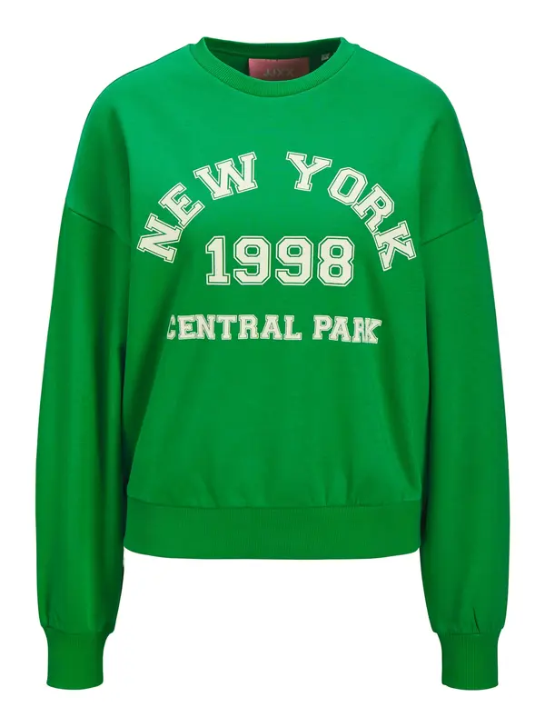 JJXX JJXX Sweater majica 'JXMERLE'  travnato zelena / bijela