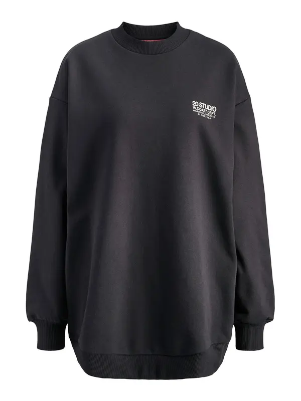 JJXX JJXX Sweater majica 'JXSandra'  crna / bijela